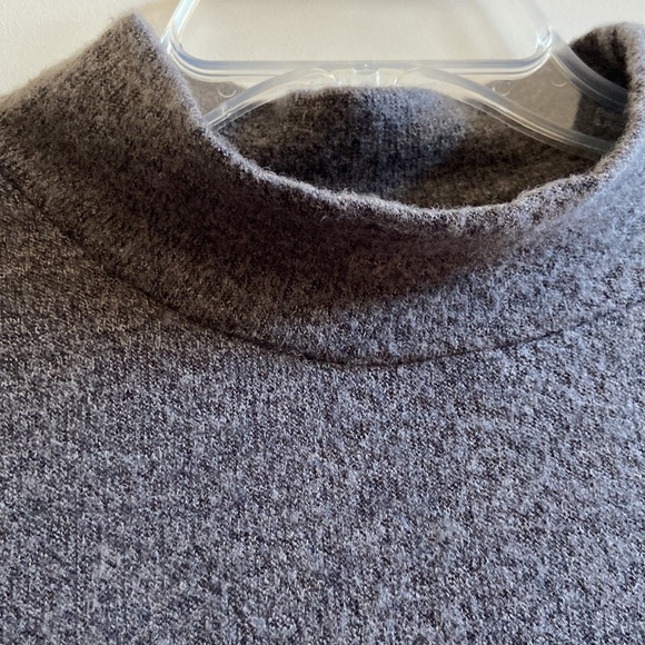 Charcoal grey mock neck sweater top - Picture 4 of 7